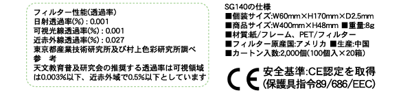 SG140の仕様